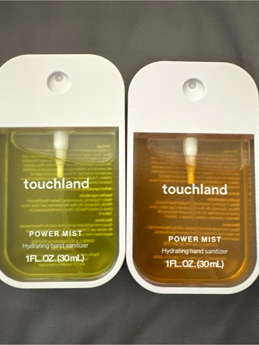 Touchland Power Mist Hydrating Hand Sanitizer - Green & Amber Duo